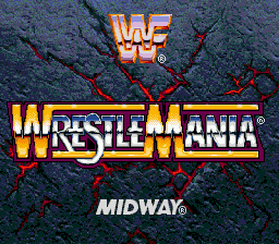 WWF WrestleMania - The Arcade Game Title Screen